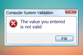 Validation Error Message