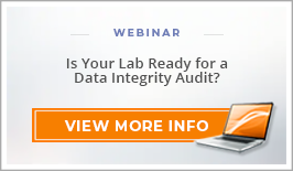 Webinar: "Is Your Lab Ready for a Data Integrity Audit?"